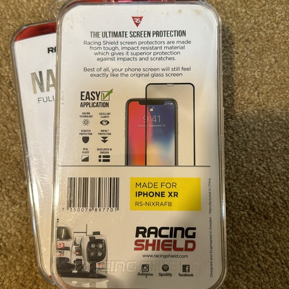 **NEW** Racing Shield Nanoglass Full Screen Protector for IPhone XR - Picture 2 of 2